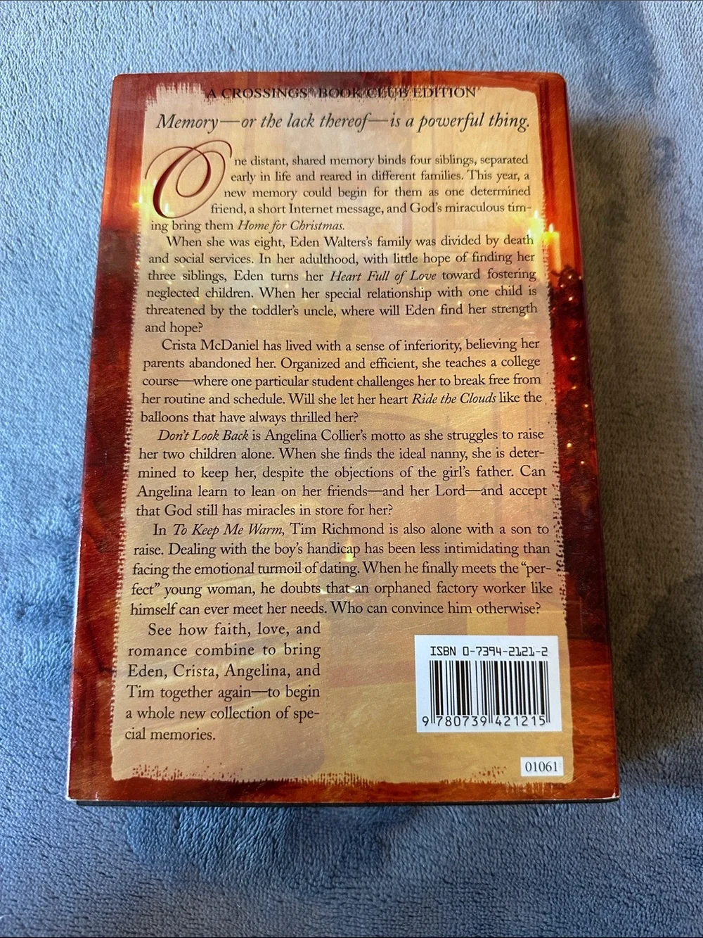 3/$10 Home for Christmas Hardcover Book - Red/Brown Cover